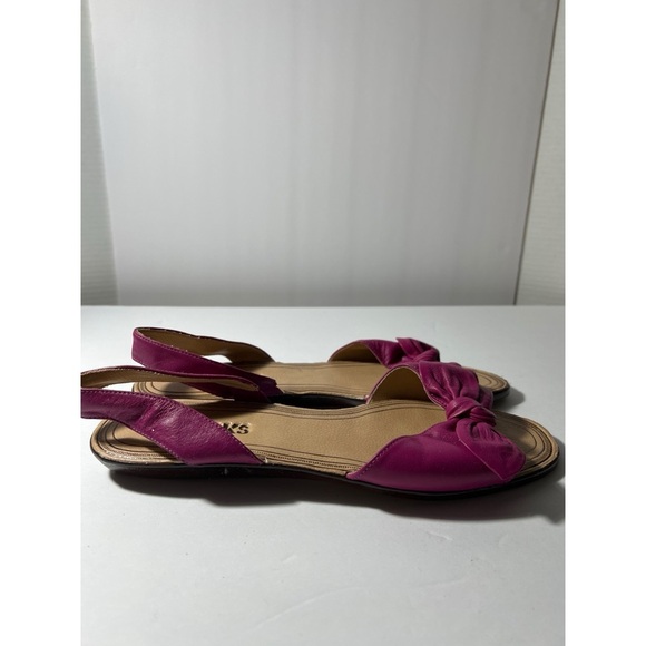 Clicks Women's Pink Sandals with Bow - Picture 4 of 8